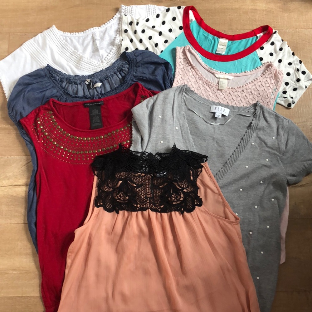 7 Gently worn tops!